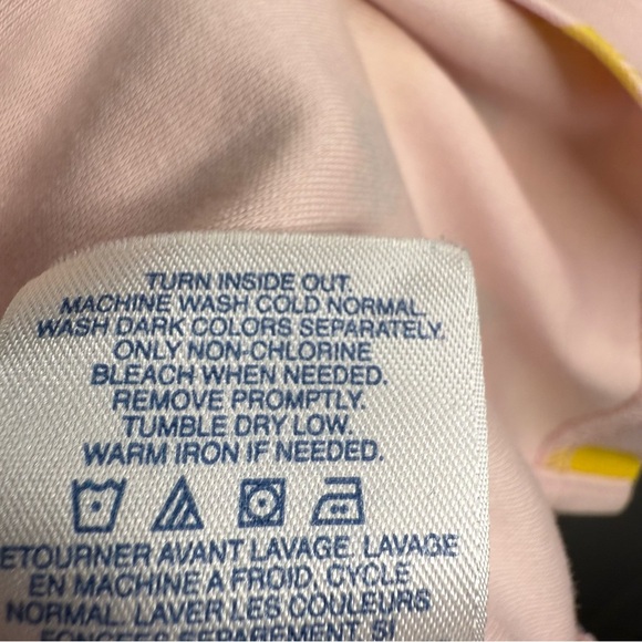 Lands End Mens Pink Traditional Fit Polo Shirt with Pineapple Print Size XXL GUC - Picture 6 of 6